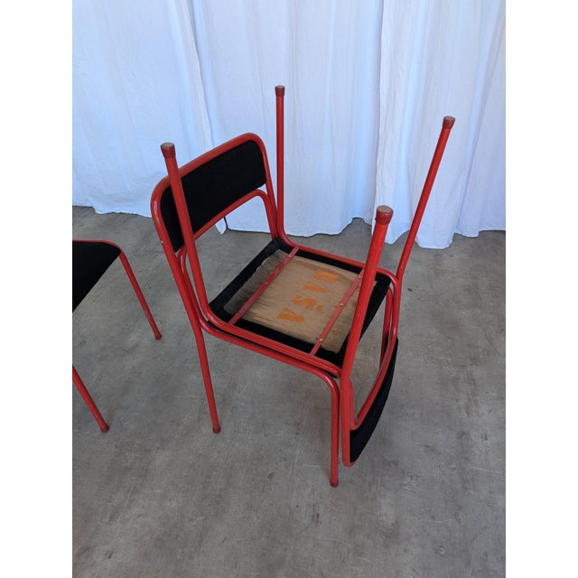 Black Space Age Stackable Dining Chairs, 1970s, Set of 6 For Sale - Image 8 of 18
