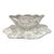 Antique McKee Wiltec Clear Eapg Punch Bowl & 19.25" Underplate 2-Pc Set For Sale