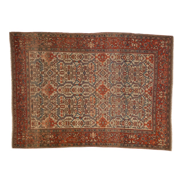 Antique Farahan Sarouk Rug - 4'4" x 6'2" For Sale