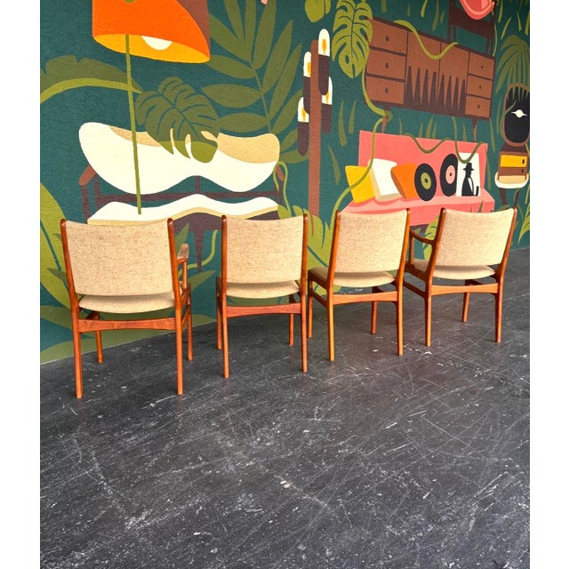 Wood Danish Teak Drawleaf Dining Set For Sale - Image 7 of 16