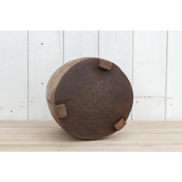 Brown Okali Vintage Textured Naga Rice Bowl For Sale - Image 8 of 10