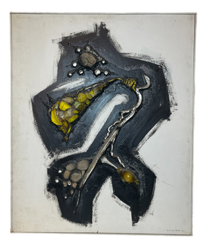 Gilbert Auquière, Abstract Composition, 1960s, Mixed Media