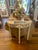 Shell Encrusted Demi Lune Table in Farrow & Ball Paint For Sale - Image 9 of 12