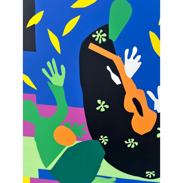 Late 20th Century Tristesse Du Roi by Henri Matisse Large Mid Century Serigraph Print 38x51 For Sale - Image 5 of 7