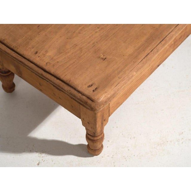 Antique Pine Low Table For Sale - Image 4 of 10