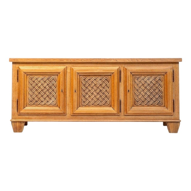 French Sideboard in Oak, 1950s For Sale