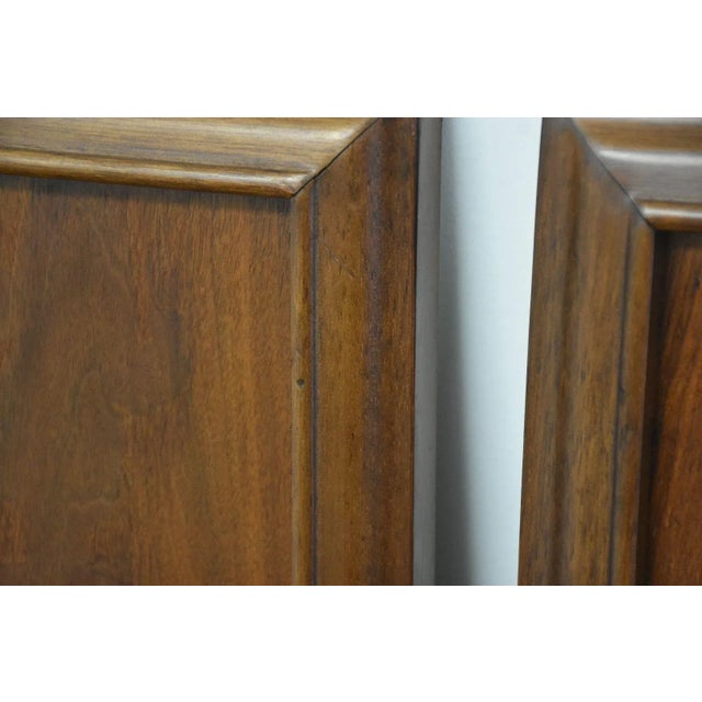 1960s Walnut Mid-Century Modern Twin Headboards- a Pair For Sale - Image 5 of 6