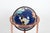 Late 20th Century Gem Floor Globe on Copper Stand Semi Precious Lapis Stone For Sale - Image 5 of 17