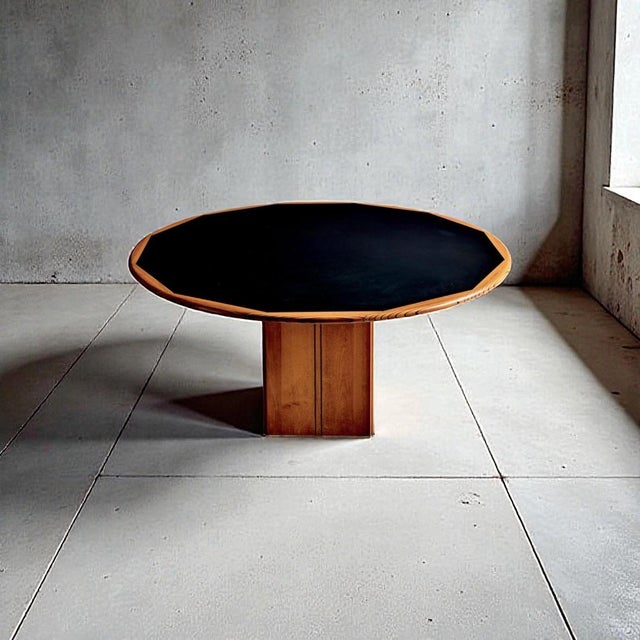 Maxalto Afra and Tobia Scarpa for Maxalto Africa Round Dining Table For Sale - Image 4 of 11