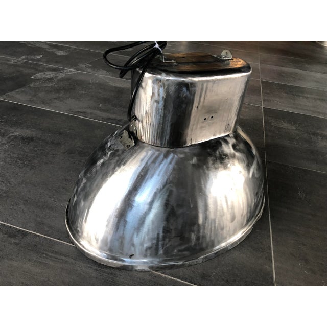 UBOOT Polished industrial lamp. Loft workshop lamp. European Plug (up to 250V).The wiring of this item may be original and...