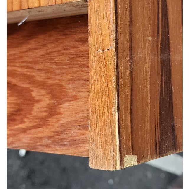 Vintage Scandinavian Danish Modern Post MCM Teak Cylinder Roll Top Desk. C1970 For Sale - Image 9 of 13