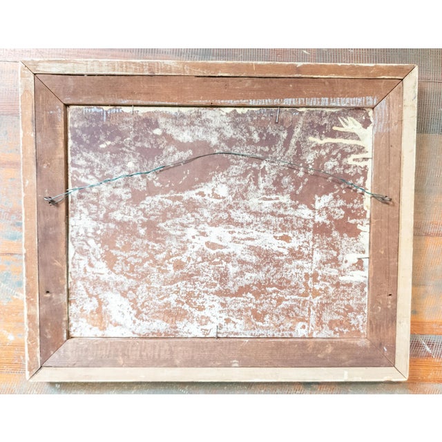 Mid-Century Western Impressionist Homestead Landscape in Rustic Frame For Sale - Image 12 of 12