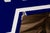 Blue 1960s Double-Sided Porcelain "Service Entrance" Arrow Sign For Sale - Image 8 of 15