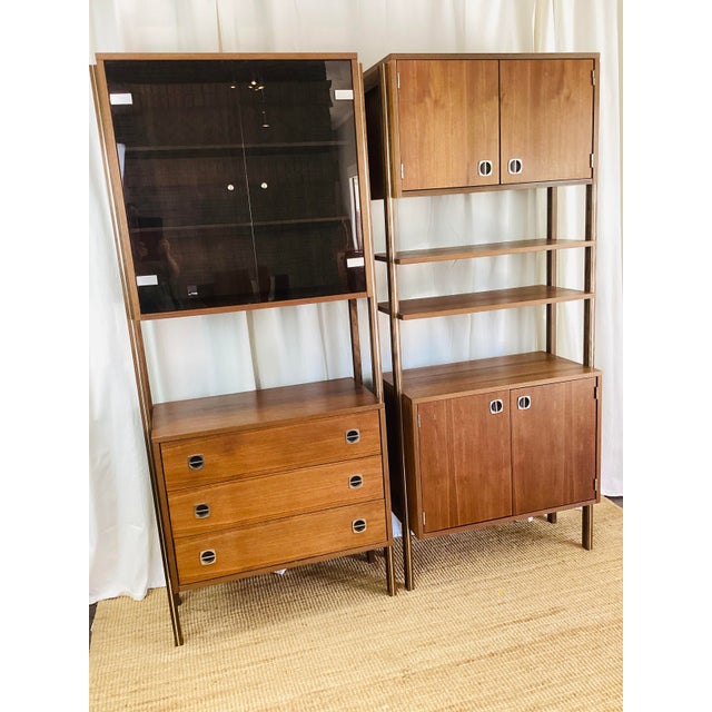 Vintage 1960s Teak Wood Freestanding Modular Shelving Unit Room Divider For Sale - Image 13 of 18