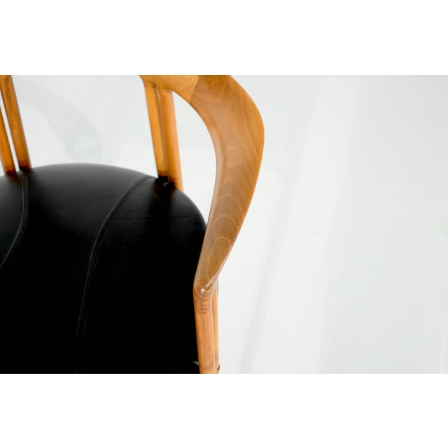 1980s Ulna Wooden Armchair by Franco Poli for Bernini, Italy, 1986 For Sale - Image 5 of 18