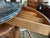 2010s Vintage Walnut Demilune Cabinet or Sideboard With Black Marble Top For Sale - Image 5 of 9