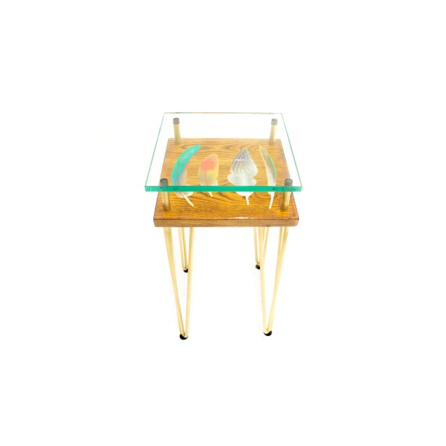 Not Yet Made - Made To Order Tall Slim Bird Feather Side Table from Cappa E Spada For Sale - Image 5 of 5