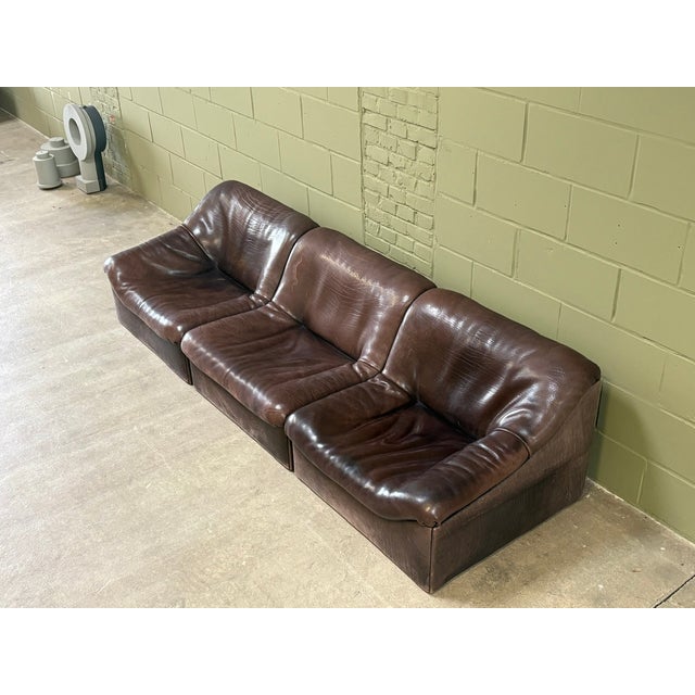 Model DS-46 in Black-Brown Neck Leather from de Sede, Switzerland, 1976, Set of 6 For Sale - Image 10 of 18