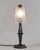 René Lalique A wonderful very rare French 1930 art deco lamp in wrought iron of excellent quality. It holds a shade by...
