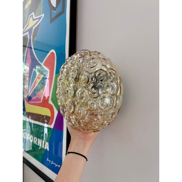 Amber Bubble Wall Lights, 1960s, Set of 3 For Sale - Image 4 of 6