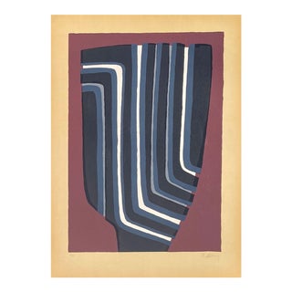 1989 Raoul Ubac Composition Signed Lithograph For Sale