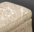 White Modern White Silk Damask Upholstered Ottoman For Sale - Image 8 of 8