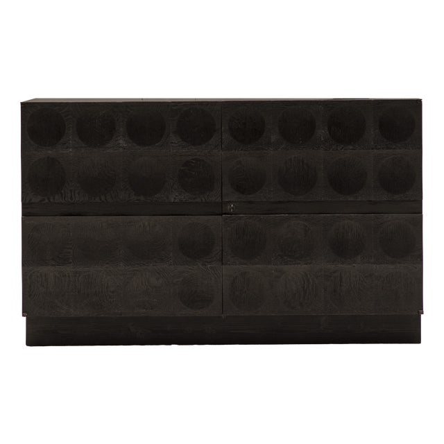 Brutalist Sideboard attributed to J. Batenburg for M.I., Belgium, 1970s For Sale