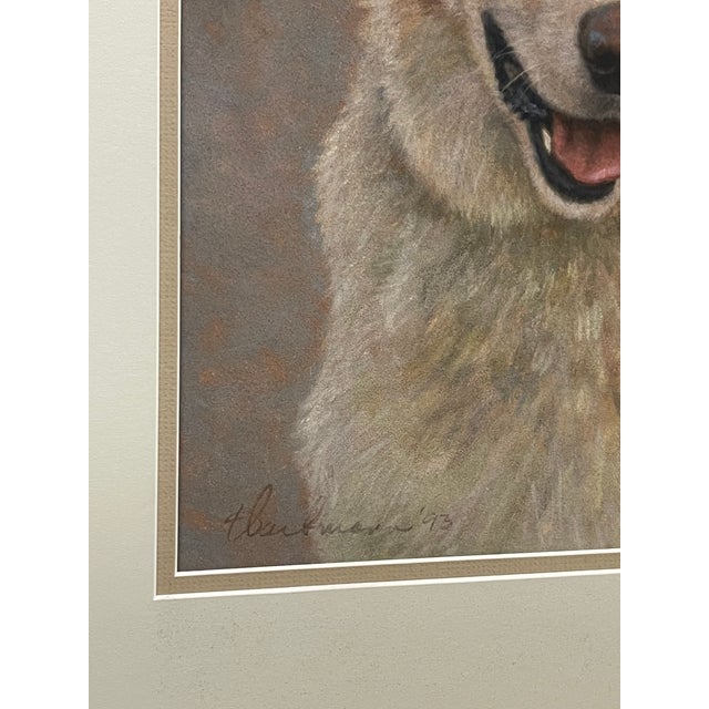 American Pastel on Paper of a Labrador For Sale - Image 3 of 4