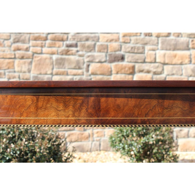 Stickley Flame Mahogany Consoles—A Pair For Sale - Image 15 of 18