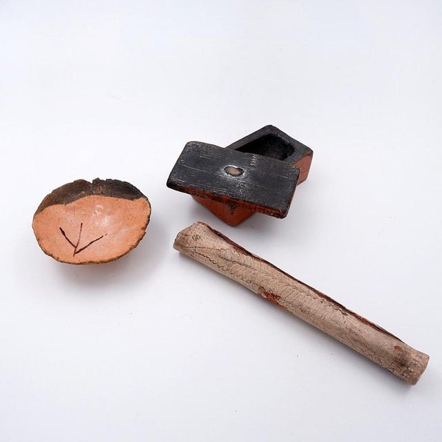 Ceramic Pink Ceramics by N. Lebrun for Fond d'Atelier, Belgium, 1970s, Set of 3 For Sale - Image 7 of 12