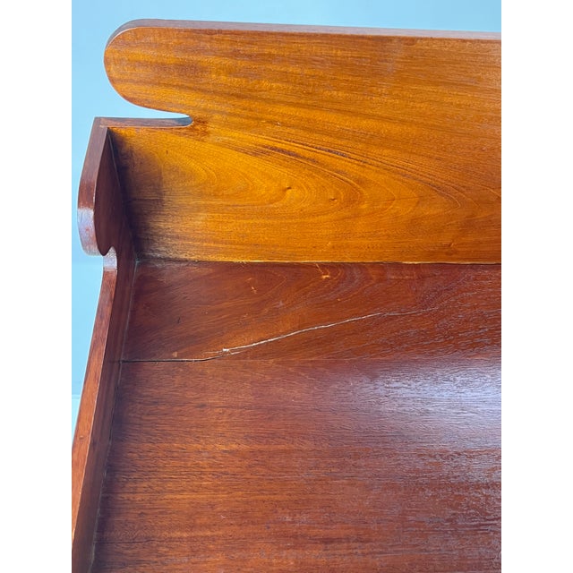 Antique Country Solid Mahogany Washstand / Bedside Table For Sale - Image 10 of 13