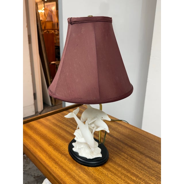 Lenox Lenox Dance of the Dolphins Table Lamp For Sale - Image 4 of 12