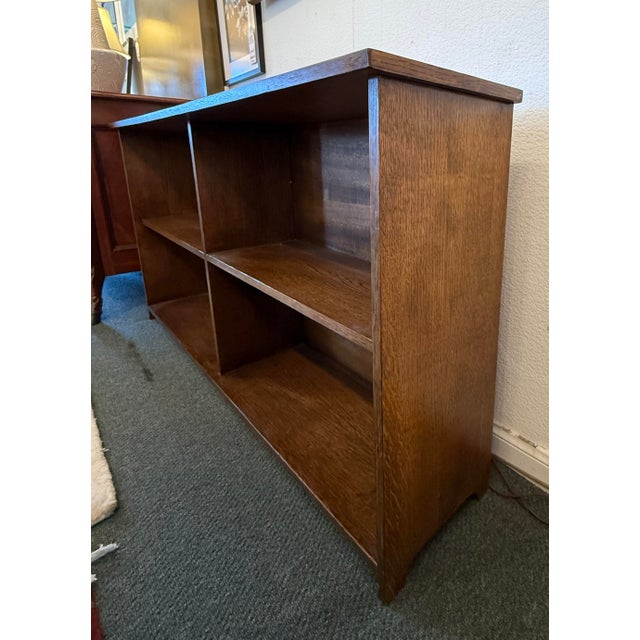 Stickley Arts & Crafts Mission Style Double Bookshelf For Sale - Image 4 of 12