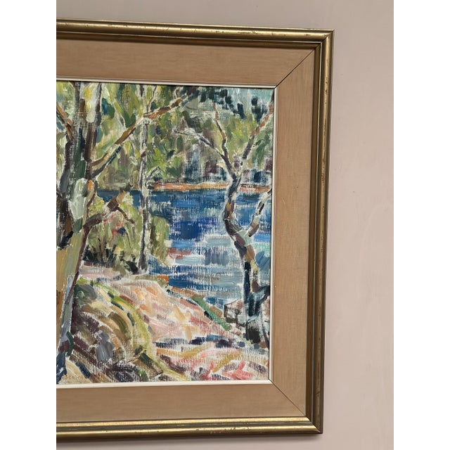 Landscape Nature, 1950s, Oil Painting on Canvas, Framed For Sale - Image 16 of 18