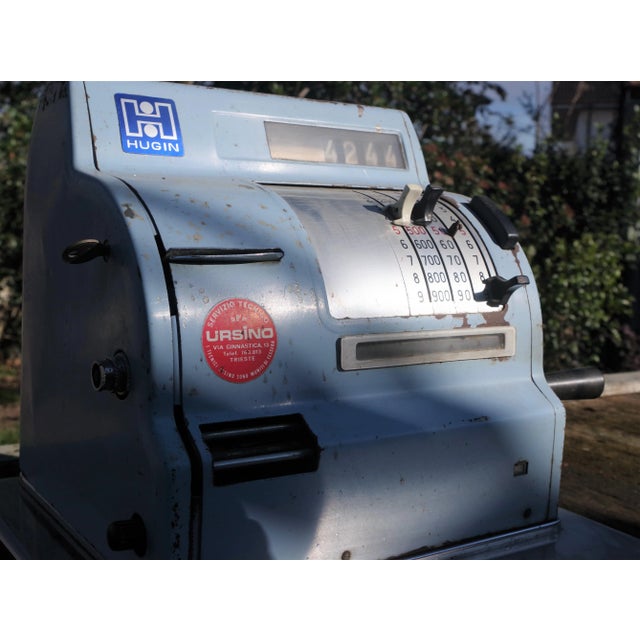 Light Blue Cash Register from Hugin, 1950s For Sale - Image 9 of 11