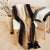 2020s Siro Brown and White Ombre Textured Throw in Hand Spun Merino and Hand Stitched Hem For Sale - Image 5 of 9