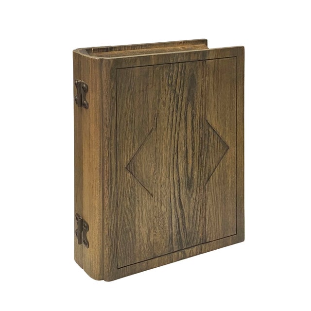 2000 - 2009 Handmade Solid Wood Book Shape Storage Box Book Jewelry For Sale - Image 5 of 8