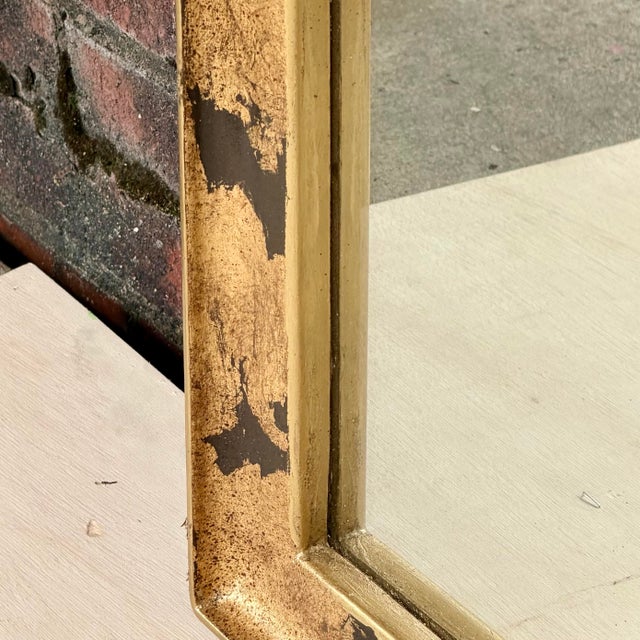 Mid 20th Century Palm Beach Regency Moorish Arched Parcel Gilt Wall Mirror, Newly Painted For Sale In Mobile - Image 6 of 12