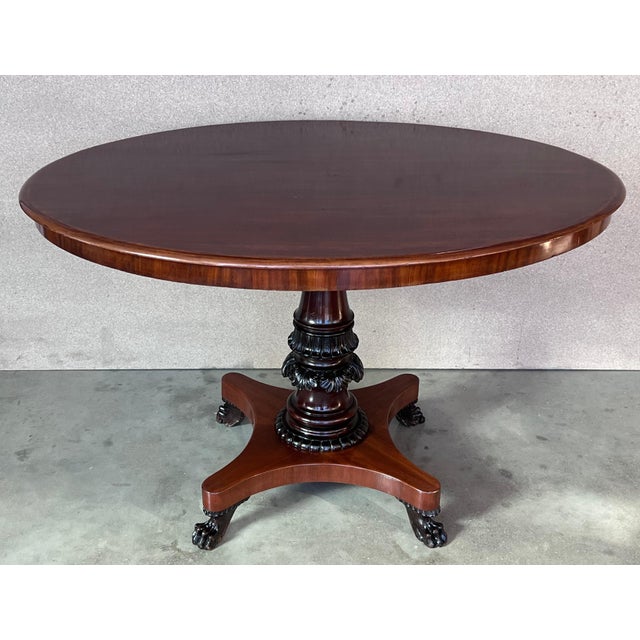 Mahogany, Oval Table, circa the 19th Century For Sale - Image 16 of 18