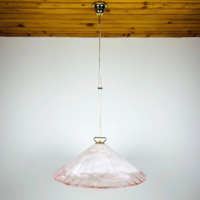 Vintage Murano Glass Pendant Lamp from La Murrina, Italy, 1970s For Sale - Image 15 of 18