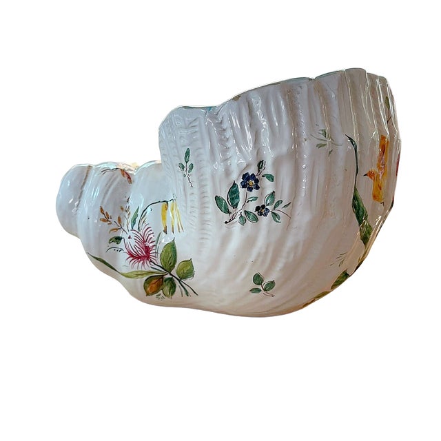 Ceramic Mid-Century Ugo Zaccagnini Majolica Italian Snail Vase For Sale - Image 7 of 13