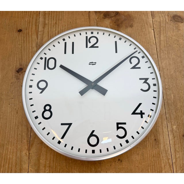 Vintage Silver Wall Clock from Esmi, 1980s For Sale - Image 9 of 17