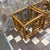 Boho Chic Bamboo Side Tables With Glass Tops Twisted Arch Design - 2 For Sale - Image 3 of 8