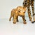 1970s 1970s Vintage Safari Boho Chic Italian Leather Wrapped Giraffe and Leopard Figurals - A Pair For Sale - Image 5 of 18