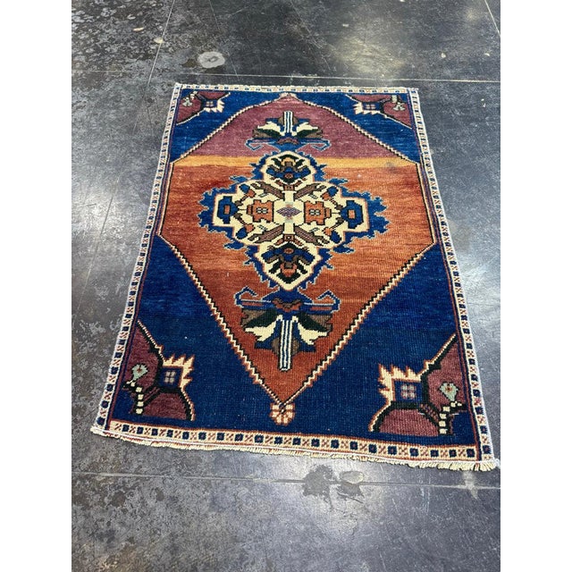 Turkish Yastik Rug 1'11" x 2'10" For Sale - Image 4 of 5