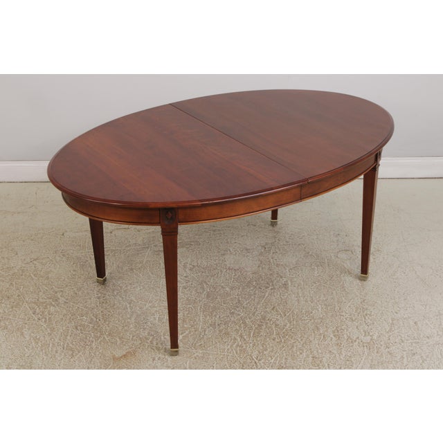 Traditional Harden Directoire Style Cherry Dining Room Table For Sale - Image 3 of 14