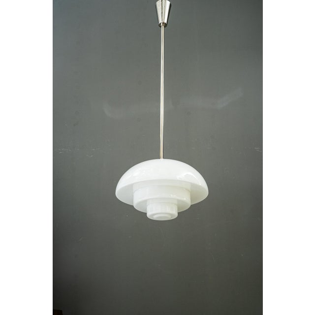 Bauhaus Nickel Pendant, Germany, 1930s For Sale - Image 4 of 14