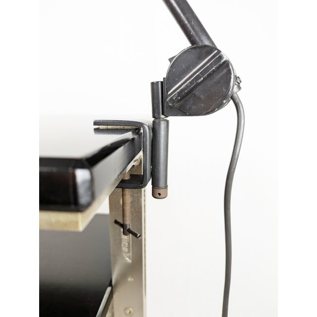 Aluminum & Black Metal Sintesi Table Lamp by Ernesto Gismondi for Artemide, 1970s For Sale - Image 9 of 16