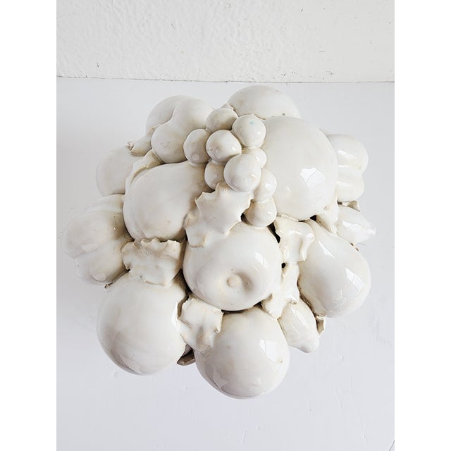 Vintage Italian Ceramic Fruit Topiary For Sale - Image 9 of 12