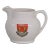 Wh Goss England Porcelain White Gold Folkestone Coat of Arms Creamer For Sale